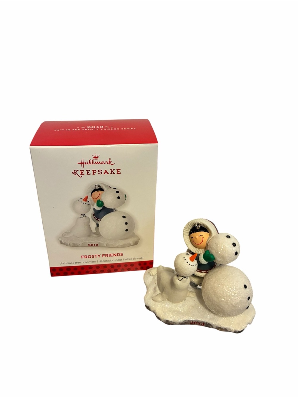 'Frosty Friends' White Snowman Figurine